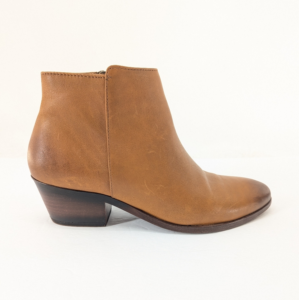Thursday Everyday Toffee Downtown Leather Ankle Bootie Tan Brown Fall Size 8.5 - Picture 7 of 16